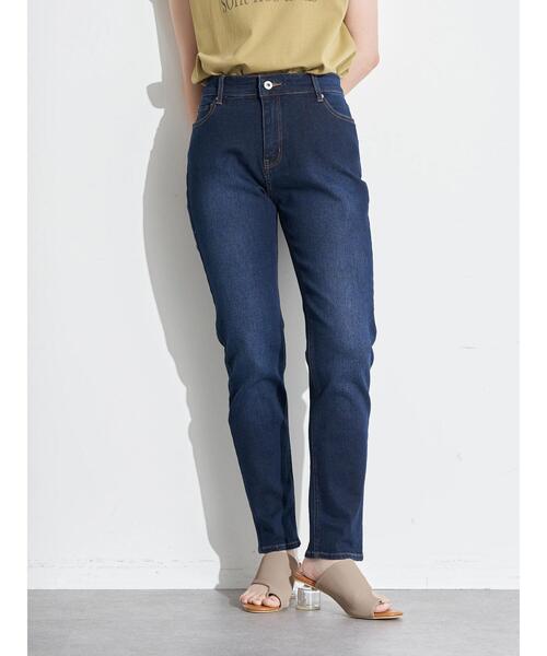 earth music&ecology（アースミュージックアンドエコロジー）の「デニムスキニーパンツ*（デニムパンツ・レディース・ブラック/インディゴブルー・S/M/L）」の4枚目の写真