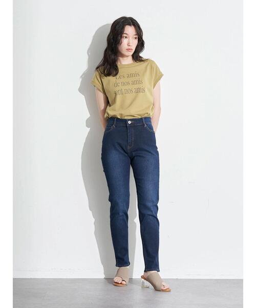 earth music&ecology（アースミュージックアンドエコロジー）の「デニムスキニーパンツ*（デニムパンツ・レディース・ブラック/インディゴブルー・S/M/L）」の8枚目の写真