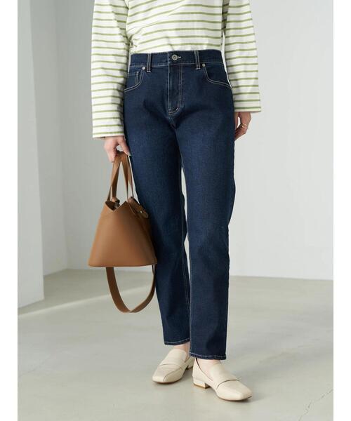 earth music&ecology（アースミュージックアンドエコロジー）の「デニムスキニーパンツ*（デニムパンツ・レディース・ブラック/インディゴブルー・S/M/L）」の11枚目の写真