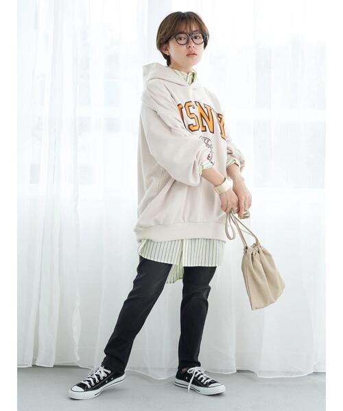 earth music&ecology（アースミュージックアンドエコロジー）の「デニムスキニーパンツ*（デニムパンツ・レディース・ブラック/インディゴブルー・S/M/L）」の21枚目の写真