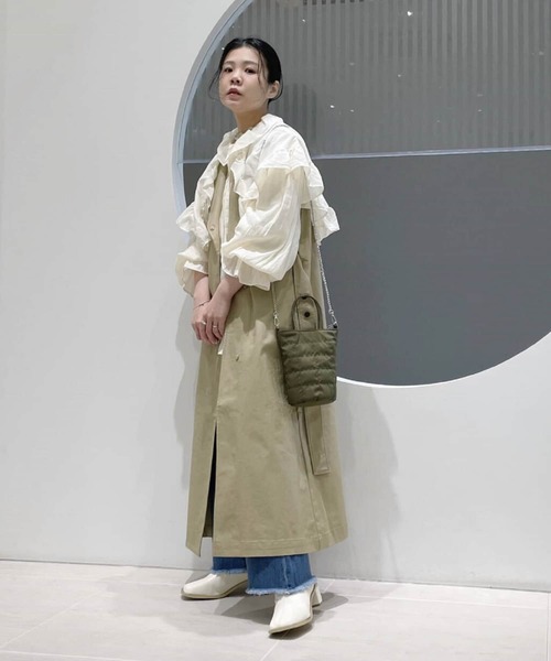 RODE SKO（ロデスコ）の「キルティングミニショルダーバッグ（ショルダーバッグ・レディース・ブラック/カーキ・ONE）」の4枚目の写真