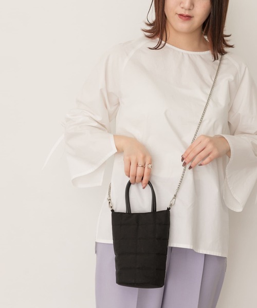 RODE SKO（ロデスコ）の「キルティングミニショルダーバッグ（ショルダーバッグ・レディース・ブラック/カーキ・ONE）」の8枚目の写真