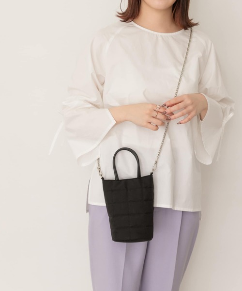 RODE SKO（ロデスコ）の「キルティングミニショルダーバッグ（ショルダーバッグ・レディース・ブラック/カーキ・ONE）」の9枚目の写真