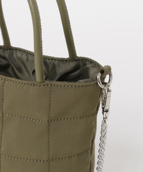 RODE SKO（ロデスコ）の「キルティングミニショルダーバッグ（ショルダーバッグ・レディース・ブラック/カーキ・ONE）」の15枚目の写真