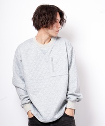 House of Blues | キルティング天竺ポケット付きクルーネック(スウェット)