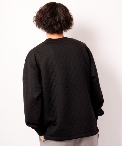 House of Blues（ハウスオブブルース）の「キルティング天竺ポケット付きクルーネック（スウェット・メンズ・ブラック/グレー・M/L）」の10枚目の写真