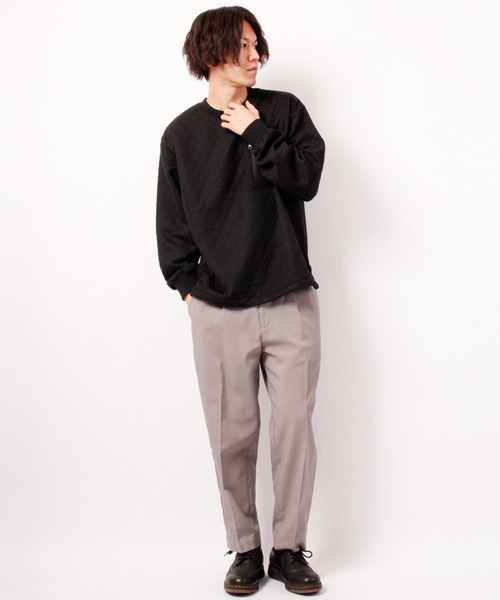 House of Blues（ハウスオブブルース）の「キルティング天竺ポケット付きクルーネック（スウェット・メンズ・ブラック/グレー・M/L）」の9枚目の写真