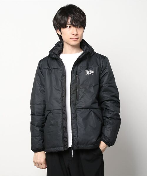 Reebok(リーボック)の「アウターウェア Thermowarm+Graphene パッディド ジャケット / Outerwear Thermowarm+Graphene Padded Jacket(ダウンジャケット/コート・メンズ・ブラック・SMALL/MEDIUM/LARGE/X-LARGE/XX-LARGE/XXX-LARGE)」の9枚目の写真