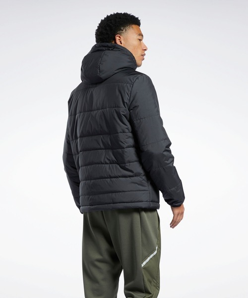 Reebok(リーボック)の「アウターウェア Thermowarm+Graphene パッディド ジャケット / Outerwear Thermowarm+Graphene Padded Jacket(ダウンジャケット/コート・メンズ・ブラック・SMALL/MEDIUM/LARGE/X-LARGE/XX-LARGE/XXX-LARGE)」の2枚目の写真