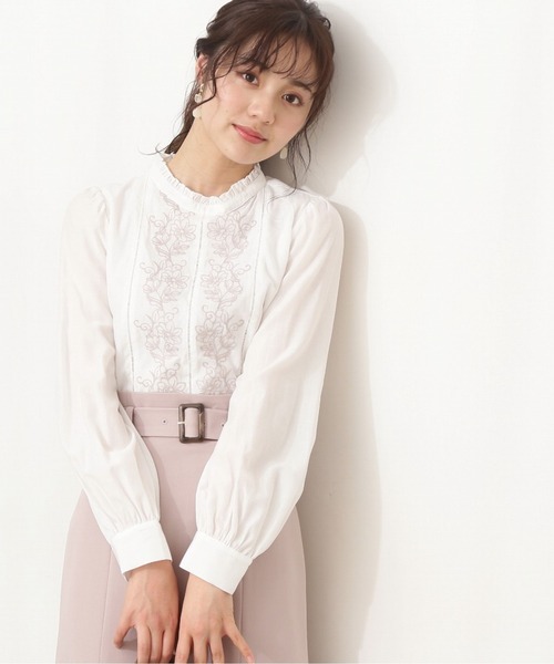 PROPORTION BODY DRESSING(プロポーションボディドレッシング)の「フロント刺繍ブラウス / 1212110206(シャツ/ブラウス・レディース・ライトグリーン/ピンク/ホワイト系その他・SMALL/MEDIUM)」の17枚目の写真