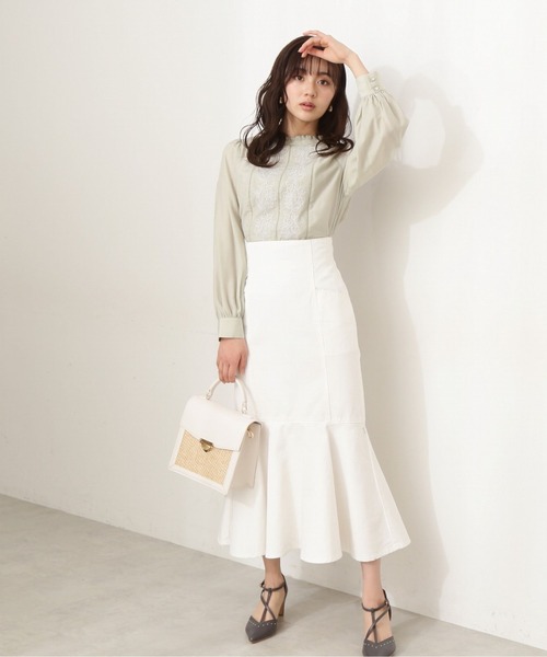 PROPORTION BODY DRESSING(プロポーションボディドレッシング)の「フロント刺繍ブラウス / 1212110206(シャツ/ブラウス・レディース・ライトグリーン/ピンク/ホワイト系その他・SMALL/MEDIUM)」の21枚目の写真