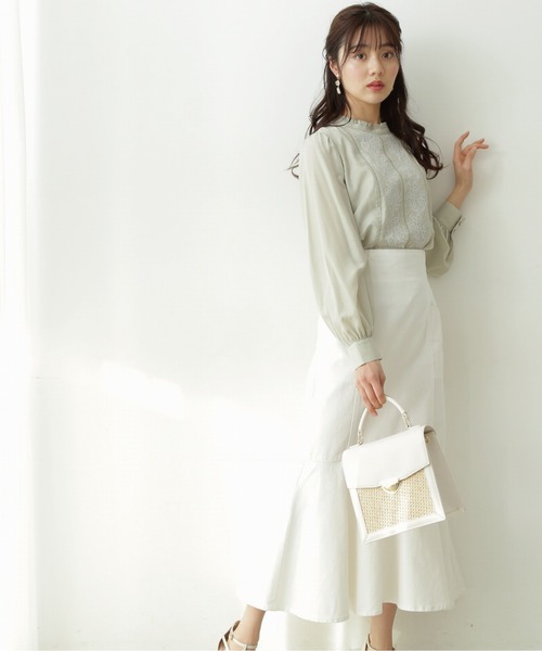 PROPORTION BODY DRESSING(プロポーションボディドレッシング)の「フロント刺繍ブラウス / 1212110206(シャツ/ブラウス・レディース・ライトグリーン/ピンク/ホワイト系その他・SMALL/MEDIUM)」の22枚目の写真