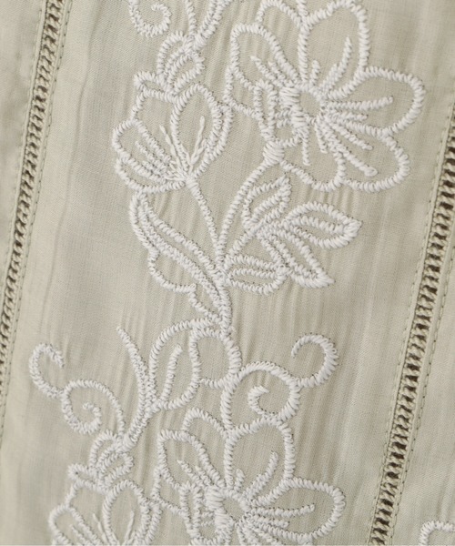PROPORTION BODY DRESSING(プロポーションボディドレッシング)の「フロント刺繍ブラウス / 1212110206(シャツ/ブラウス・レディース・ライトグリーン/ピンク/ホワイト系その他・SMALL/MEDIUM)」の6枚目の写真