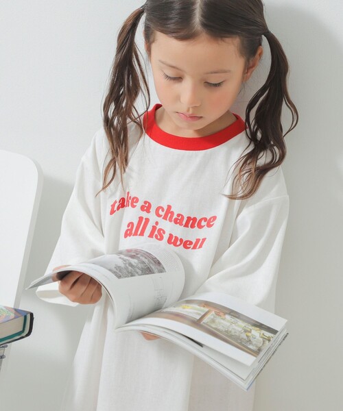 B:MING by BEAMS（ビーミングバイビームス）の「B:MING by BEAMS / ワイドリンガー ワンピース（100~130cm）（ワンピース・キッズ・オフホワイト/イエロー・100/110/120/130）」の3枚目の写真