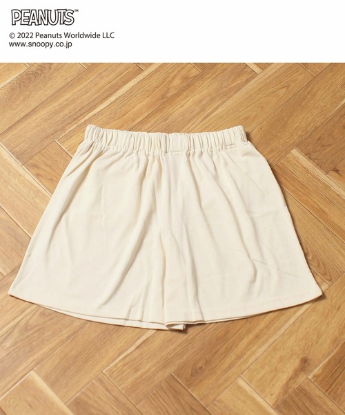 PEANUTS（ピーナッツ）の「【SNOOPY】スヌーピーバックプリント ロンT&ショートパンツセットアップ（ルームウェア/パジャマ・レディース・オフホワイト/グリーン/ラベンダー/チャコールグレー/ピンク/ベージュ・M/L）」の17枚目の写真