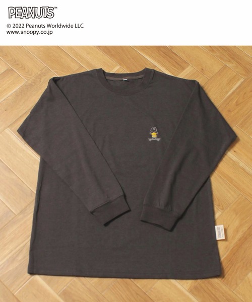 PEANUTS（ピーナッツ）の「【SNOOPY】スヌーピーバックプリント ロンT&ショートパンツセットアップ（ルームウェア/パジャマ・レディース・オフホワイト/グリーン/ラベンダー/チャコールグレー/ピンク/ベージュ・M/L）」の20枚目の写真