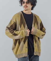 improves | 総柄 ジャガード Vネック カーディガン(カーディガン/ボレロ)