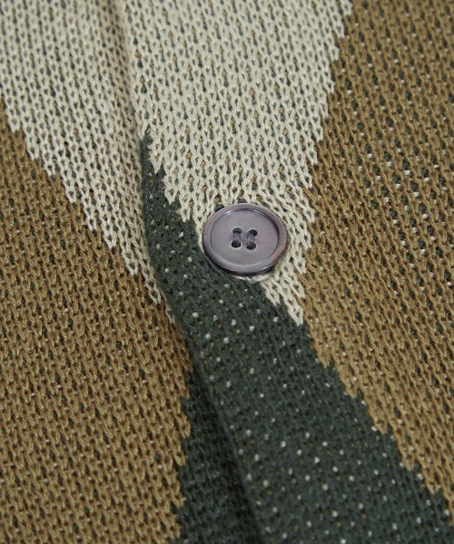 improves（インプローブス）の「総柄 ジャガード Vネック カーディガン（カーディガン/ボレロ・メンズ・アイボリー/グレイッシュベージュ・LARGE/MEDIUM）」の8枚目の写真