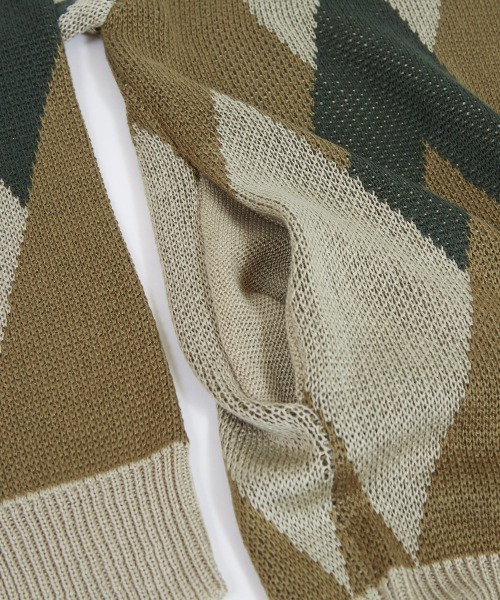 improves（インプローブス）の「総柄 ジャガード Vネック カーディガン（カーディガン/ボレロ・メンズ・アイボリー/グレイッシュベージュ・LARGE/MEDIUM）」の12枚目の写真