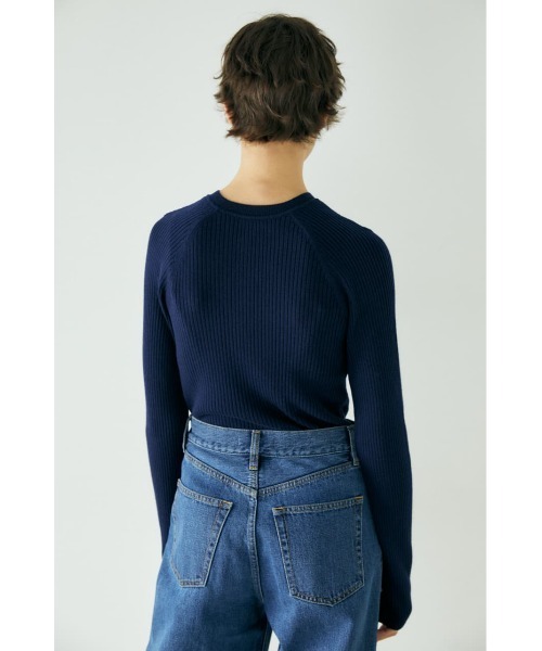 MOUSSY（マウジー）の「2WAY SKIPPER KNIT トップス（ニット