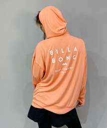 BILLABONG/ビラボン ルーズシルエット バックプリント無地長袖ラッシュガード/フルジップパーカーラッシュガード BC013-852