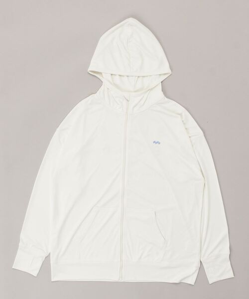 BILLABONG(ビラボン)の「BILLABONG/ビラボン ルーズシルエット バックプリント無地長袖ラッシュガード/フルジップパーカーラッシュガード BC013-852(ラッシュガード・レディース・ホワイト/ブラック/オレンジ・M/L)」の7枚目の写真