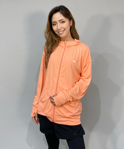 BILLABONG(ビラボン)の「BILLABONG/ビラボン ルーズシルエット バックプリント無地長袖ラッシュガード/フルジップパーカーラッシュガード BC013-852(ラッシュガード・レディース・ホワイト/ブラック/オレンジ・M/L)」の17枚目の写真