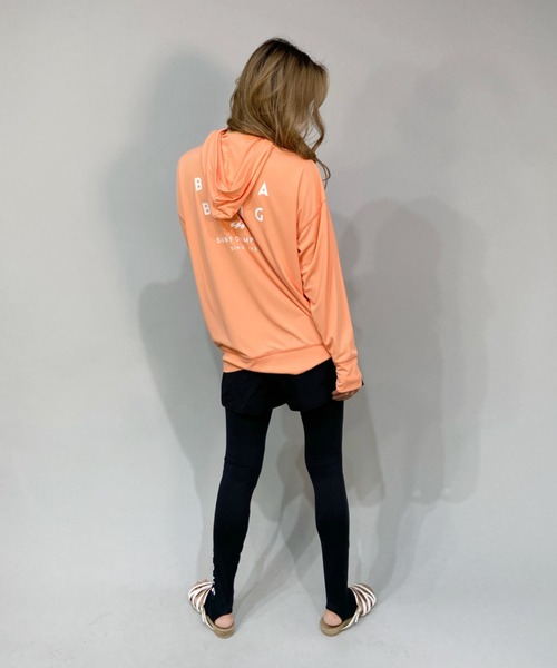 BILLABONG(ビラボン)の「BILLABONG/ビラボン ルーズシルエット バックプリント無地長袖ラッシュガード/フルジップパーカーラッシュガード BC013-852(ラッシュガード・レディース・ホワイト/ブラック/オレンジ・M/L)」の21枚目の写真