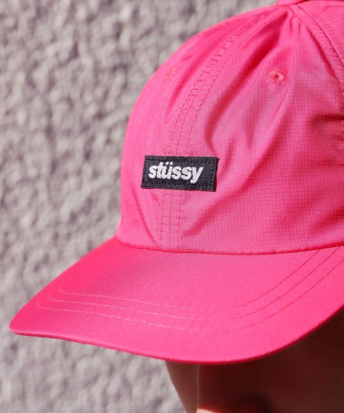 STUSSY（ステューシー）の「STUSSY/ステューシー RIPSTOP LOW PRO CAP ロゴキャップ（キャップ・メンズ・ピンク・ONE SIZE）」の9枚目の写真