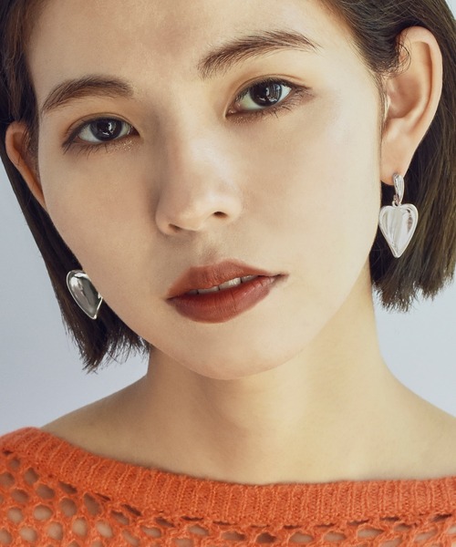 GOLDY（ゴールディ）の「マチュアー ハート イヤリング（イヤリング・レディース・シルバー/ゴールド/その他1/その他2・FREE）」の2枚目の写真