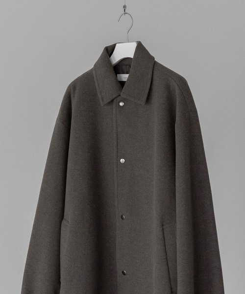 remer(リメール)の「loose melton over coach jacket / ルーズメルトンオーバーコーチジャケット(ブルゾン・メンズ・ブラック/モカ/ブラウン・SMALL/MEDIUM/LARGE)」の12枚目の写真