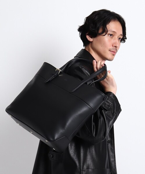 TAKEO KIKUCHI（タケオキクチ）の「◇型押しレザー トートバッグ