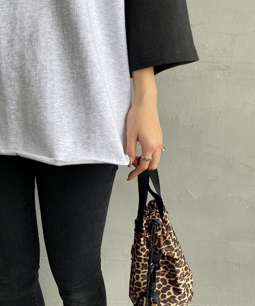 JEANS FACTORY Clothes（ジーンズファクトリークローズ）の「[Jeans Factory Clothes/ジーンズファクトリークローズ] ヘビーウェイト ラグランスリーブ7分袖Tシャツ（Tシャツ/カットソー・レディース・ブラック/グリーン・S/M/L）」の18枚目の写真