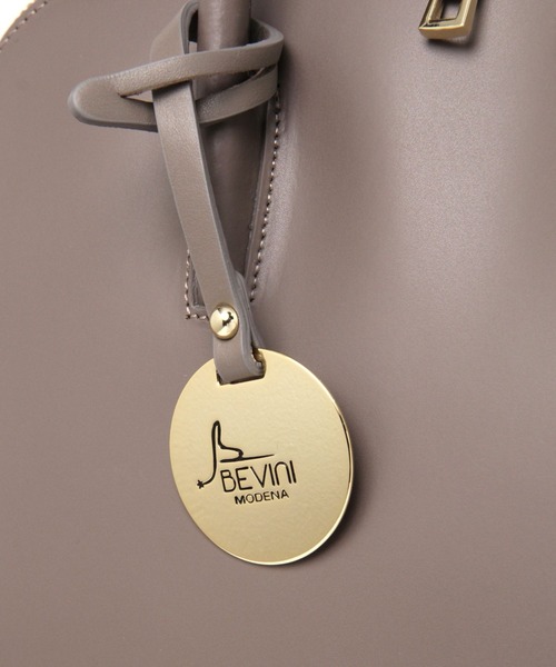 BEVINI(べヴィニ)の「BEVINI / WzipボストンR(ボストンバッグ・レディース・ブラウン/アイボリー/グレー系その他・フリー)」の12枚目の写真