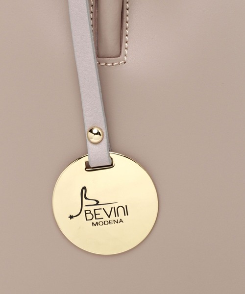 BEVINI(べヴィニ)の「BEVINI / WzipボストンR(ボストンバッグ・レディース・ブラウン/アイボリー/グレー系その他・フリー)」の10枚目の写真