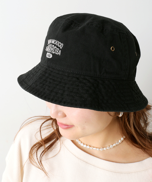 Simplicite(サンプリシテ)の「Embroidery Bucket hat(ハット・レディース・ホワイト/ブラック/イエロー/ブルー/ベージュ・FREE)」の3枚目の写真