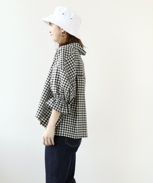 Simplicite(サンプリシテ)の「Embroidery Bucket hat(ハット・レディース・ホワイト/ブラック/イエロー/ブルー/ベージュ・FREE)」の11枚目の写真