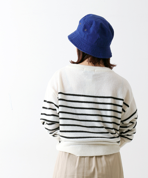 Simplicite(サンプリシテ)の「Embroidery Bucket hat(ハット・レディース・ホワイト/ブラック/イエロー/ブルー/ベージュ・FREE)」の19枚目の写真