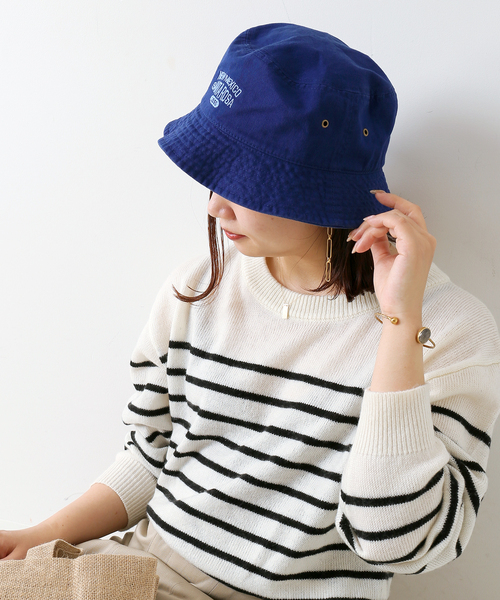 Simplicite(サンプリシテ)の「Embroidery Bucket hat(ハット・レディース・ホワイト/ブラック/イエロー/ブルー/ベージュ・FREE)」の21枚目の写真
