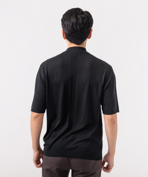 DESIGNWORKS(デザインワークス)の「【アンサンブル対応】ウォッシャブルシルク 半袖 クルーネック(Tシャツ/カットソー・メンズ・ブラック/ブラウン/グレー・46/48/50)」の6枚目の写真