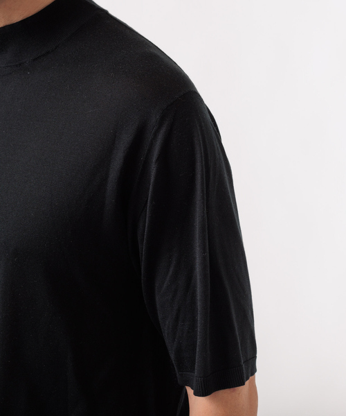 DESIGNWORKS(デザインワークス)の「【アンサンブル対応】ウォッシャブルシルク 半袖 クルーネック(Tシャツ/カットソー・メンズ・ブラック/ブラウン/グレー・46/48/50)」の9枚目の写真