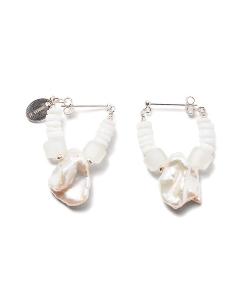 CONTROL FREAK / CTFK（コントロールフリーク）の「CONTROL FREAK　シェルビーズピアス 215-210116（ピアス（両耳用）・レディース・ホワイト/グリーン・F）」の9枚目の写真