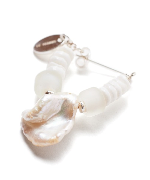 CONTROL FREAK / CTFK（コントロールフリーク）の「CONTROL FREAK　シェルビーズピアス 215-210116（ピアス（両耳用）・レディース・ホワイト/グリーン・F）」の8枚目の写真