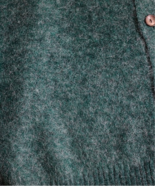 bukht（ブフト）の「BUKHT/ ブフト SHAGGY JAQUARD SOLID CARDIGANビッグシャギージャガードカーディガン（カーディガン/ボレロ・メンズ・ブラック/グリーン/オレンジ/サックスブルー・2/3）」の19枚目の写真
