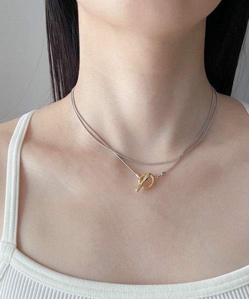 tone(トーン)の「【ECRu.】3WAY ラリエットネックレス(ネックレス・レディース・シルバー/ゴールド/その他・FREE)」の3枚目の写真