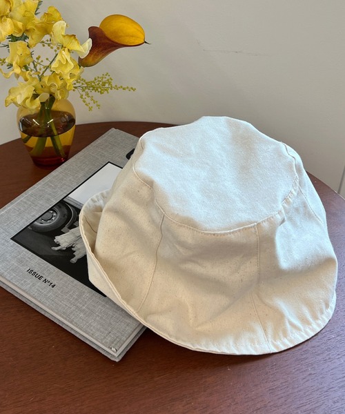 DouDou(ドゥドゥ)の「キャンバスパネルハット UV(ハット・レディース・ブラック/アイボリー・FREE)」の6枚目の写真