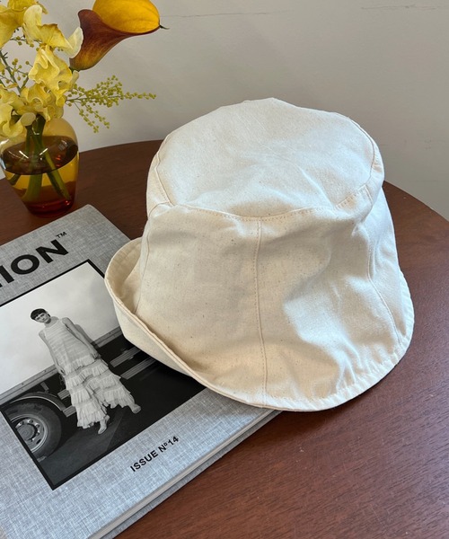 DouDou(ドゥドゥ)の「キャンバスパネルハット UV(ハット・レディース・ブラック/アイボリー・FREE)」の8枚目の写真