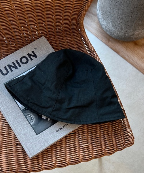 DouDou(ドゥドゥ)の「キャンバスパネルハット UV(ハット・レディース・ブラック/アイボリー・FREE)」の9枚目の写真