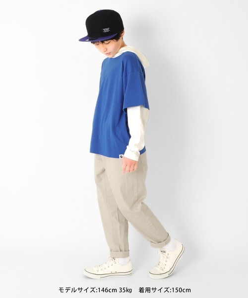 GLAZOS（グラソス）の「[テーパード]ツイルストレッチ・アクティブパンツ（その他パンツ・キッズ・ベージュ/ライトベージュ/カーキ/ライトブルー/ブラック・130cm/140cm/150cm/160cm/170cm）」の16枚目の写真