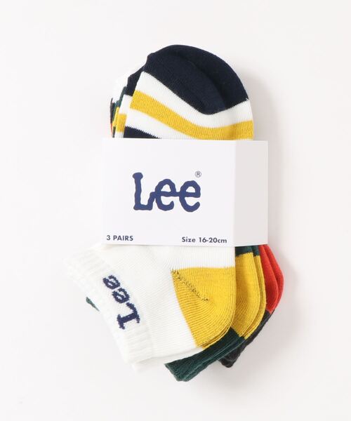 Lee（リー）の「【Lee】アンクルソックス3点セット（ソックス/靴下・キッズ・ブルー・M/L）」の4枚目の写真